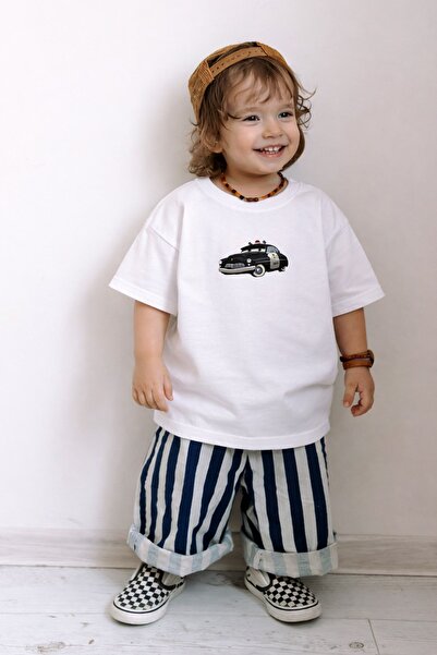 Monila Erkek Çocuk Pamuklu Araba Baskılı T-Shirt