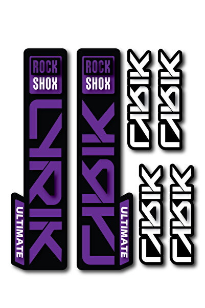 ca kay bu Rock Shox Lyrik Ultimate Ön Maşa Sticker Seti – 22,55,7 cm + 10x2,4 cm