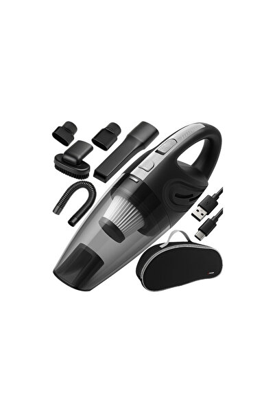 Xtrobb Aspirator auto fără fir, reîncărcabil USB, 50W, filtru HEPA reutilizab...