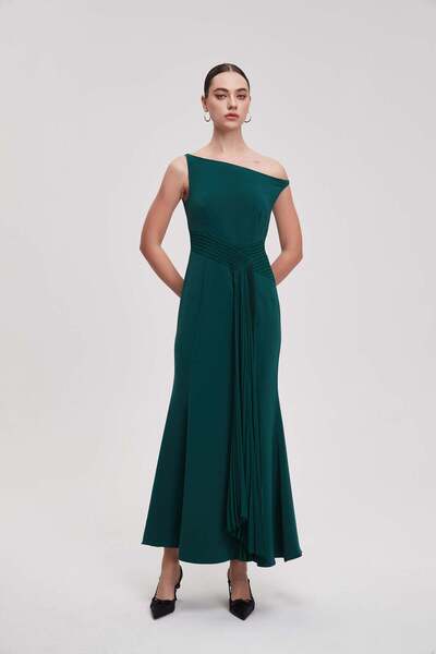 Nichii فستان ماكسي رسمي بدون أكمام