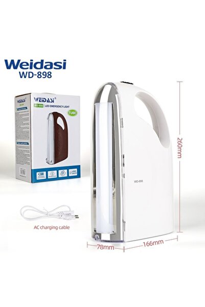 weidasi مصباح طوارئ LED WD-898D – ضوء قوي وموثوق عند الحاجة ( متعدد الالوان)