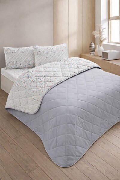 Formeya Quilted Double Patterned Piqué - Bedspread Set 200x230 cm - With 2 Pillow Cases