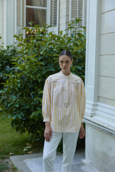 NUR KALAY COLLECTION ÇİZGİLİ GÖMLEK