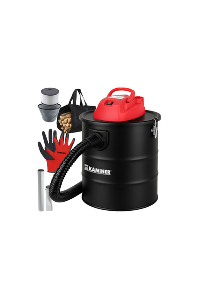 Kaminer ODK006 Ηλεκτρική σκούπα στάχτης χωρίς σακούλα, 1200 W, 15L, Φίλτρο HE...