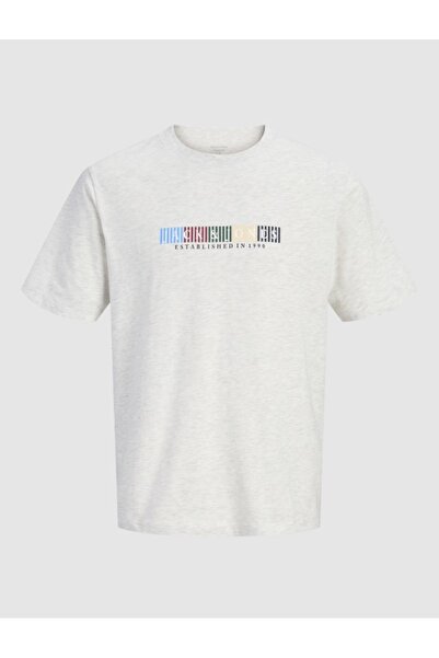 Jack & Jones JACK JONES Ανδρικό T-Shirt με λαιμόκοψη Crew και στάμπα με τύπωμ...