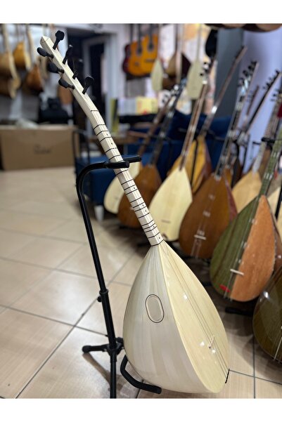 Bircanmüzik Profesyonel Kelebek Tekne Kısa Sap Bağlama(soft kılıf, yedek tel ...