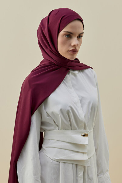 Merwishop Merwish Vintage Women's Shawl 2616 Claret Red