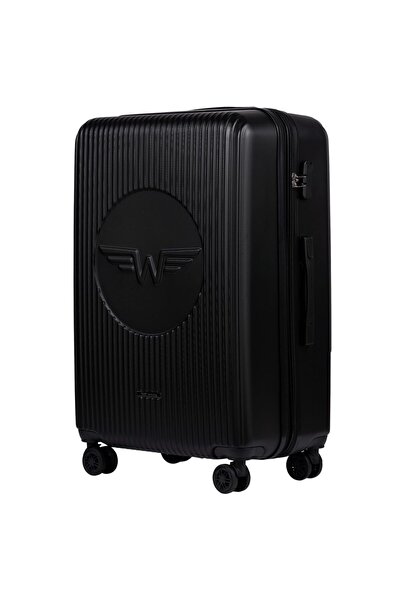 WINGS BRAND Valiză mare Wings Swallow 3.0, 28", neagră, cu 4 roți și încuietoare