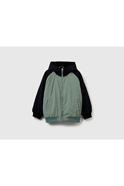 Benetton 2IGGCN06J Πράσινο αγορίστικο αδιάβροχο