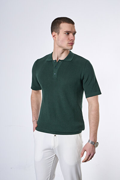 Mesfeno Άνετο Πλεκτό Μπλουζάκι Πόλο