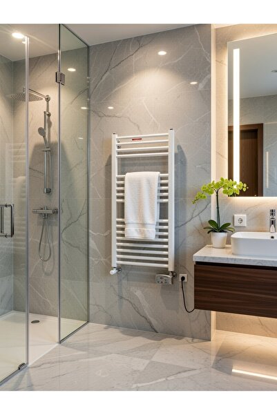 WEBER 500*1000 İTALYAN HTSPA TERMOSTATLI AKILLI ELEKTRIKLI HAVLUPAN ISITICI R...