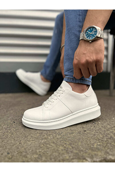 pabucmarketi White Lace-Up Men's Sneakers
