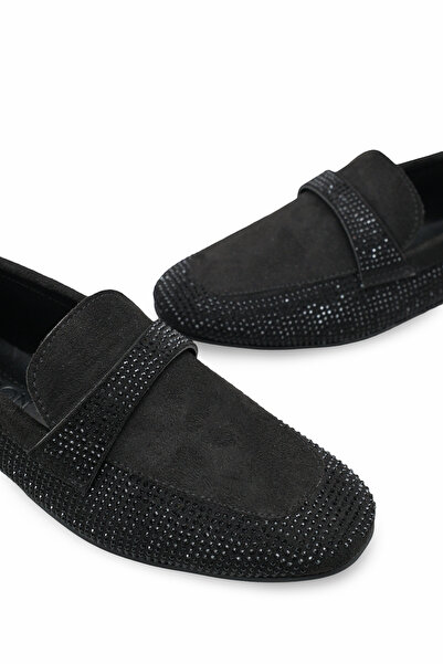 Riccon Дамски мокасини 001290 Черно велур