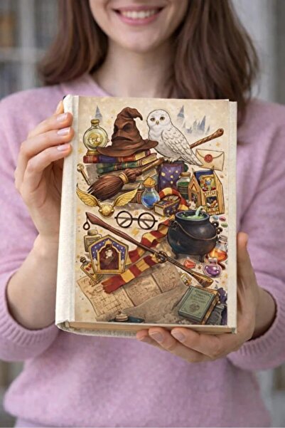 Şımartan Magic World Patterned Cloth Book Cover – Printed Fabric Book Covers,...