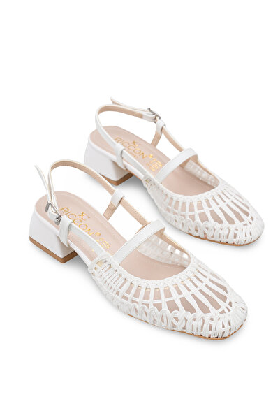 Riccon Women's Heeled Shoes 00121907 White