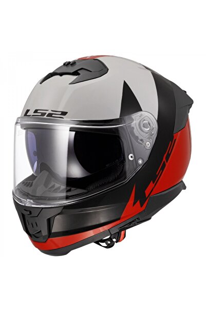 LS2 STREAM 2 THUNDERBIZ SİYAH-KIRMIZI-BEYAZ KASK