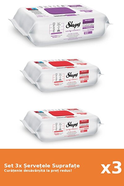 Sleepy Set 3 Șervețele Suprafațe Sleepy: Orchid Garden, Clasic