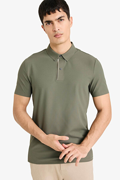 DeFacto elastic Anti-încrețire Slim Fit tricou polo F9896AX26SP