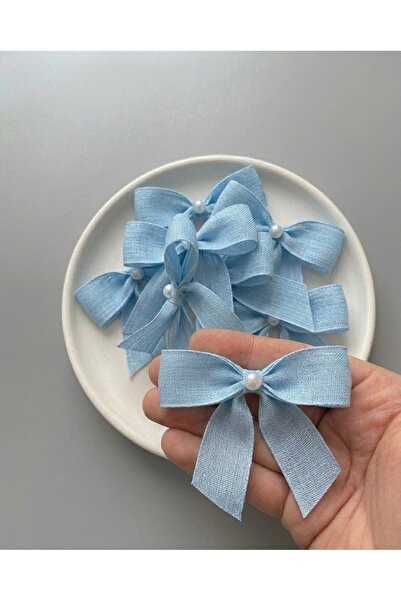 Massaltay Panglică de in cu perle 15 bucăți Decor pentru nuntă, Henna, Baby M...