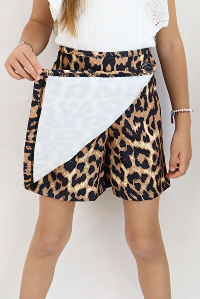 Breeze Devojčin leopard Suknja-šorts BRE-21475