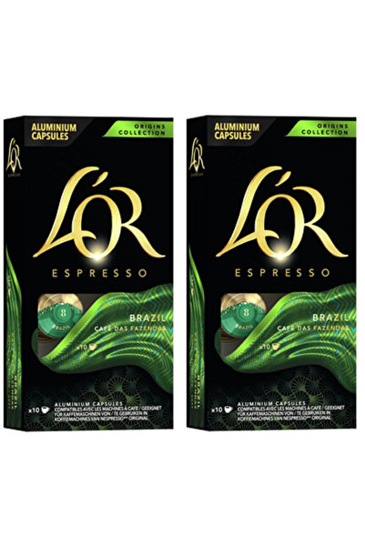 L'OR 10 Capsule Cafea Brazil 52 g - 2 buc (Doua pachete)