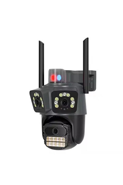 OEM Cameră de supraveghere WiFi cu 3 camere AT PERFORMANCE® – 4MP, Audio, Ala...