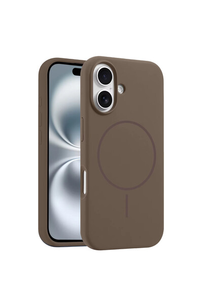 cepmoda iPhone 16 Plus Kılıf İçi Kadife - Magsafe - Yumuşak Silikon Telefon K...