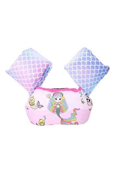Avaleea Children's life jacket with swimming fins, Pink, Mermaid Model