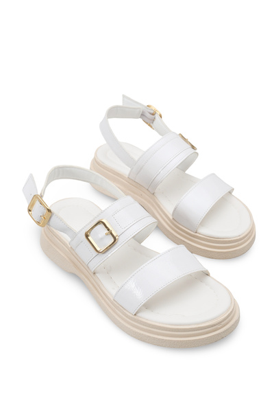 Riccon Women's Sandals 0012707 White Rustic
