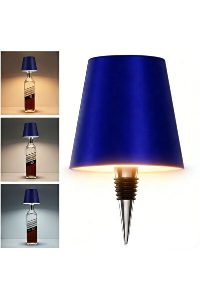 bakgelal Dekoratif LED Şişe Lambası Başlığı Lacivert – Şişeye Takılan Abajur ...
