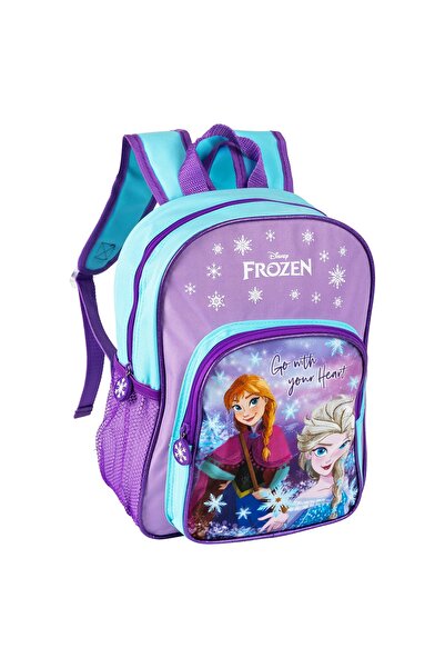 OEM Ghiozdan gradinita, 2 compartimente, Frozen, Mov/Albastru, 32 x 24 x 10,5 cm