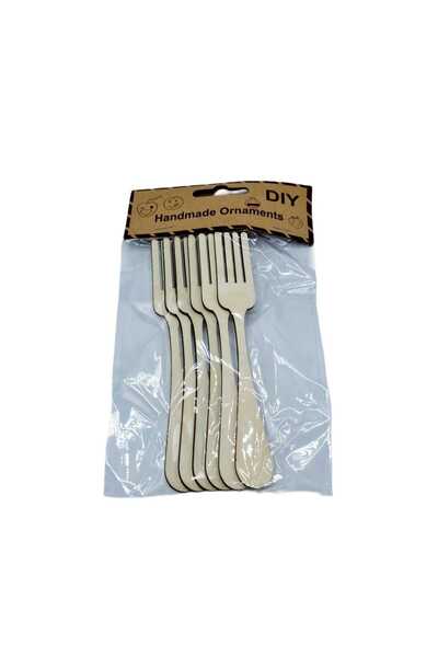 decotoys Tacamuri lemn ornament 6/set furculite
