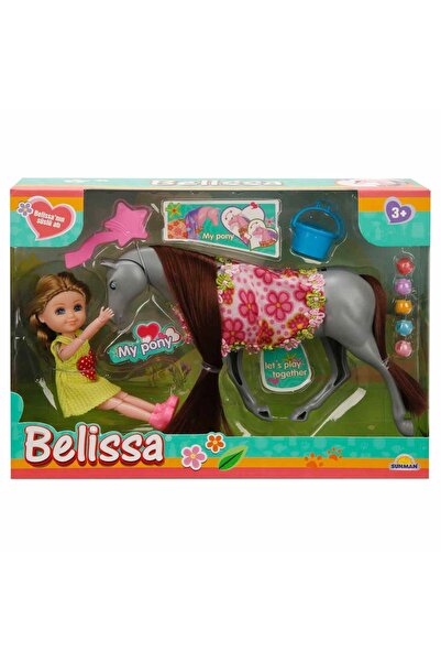 Noriel Belissa doll playset with pony, Gray