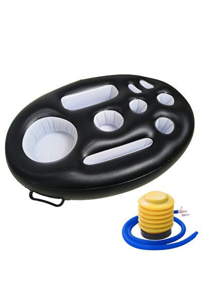 Avaleea Inflatable bar/floating drink holder, with 9 compartments, pump inclu...