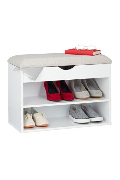 Relaxdays Bancă pentru pantofi, 2 compartimente, spațiu de depozitare, 62 x 3...