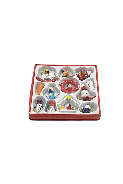 decotoys Figurine lemn de craciun M