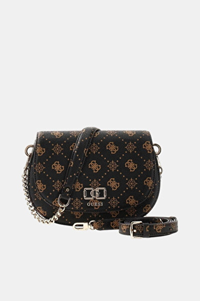 Guess غطاء شعار إيميلي للنساء باللون البني حقيبة كتف HWGP9928200-ESL