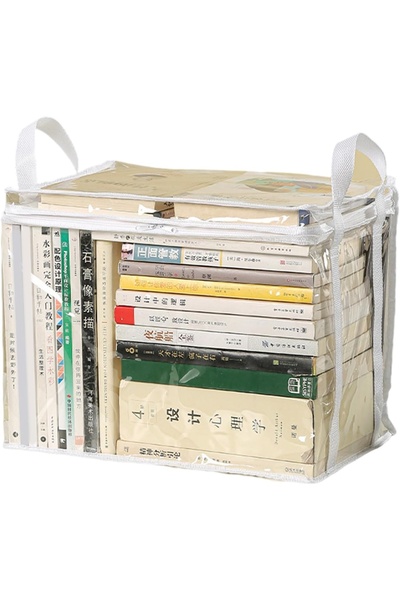 Avaleea Storage Box, PVC+Textile, Water Resistant, Book Bag, 23x17x28 cm, Tra...