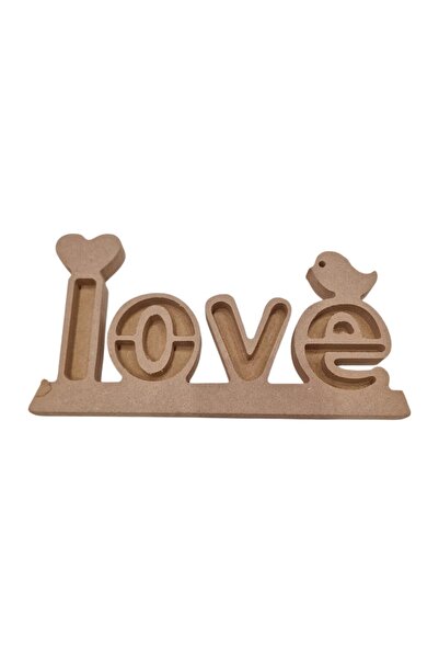 decotoys Decorațiune lemn LOVE de pictat