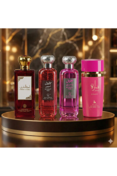 Ayelet Set of 4 Arabic Perfumes for Women 100 ML - Ameerat Al Sharq + Mousuff...