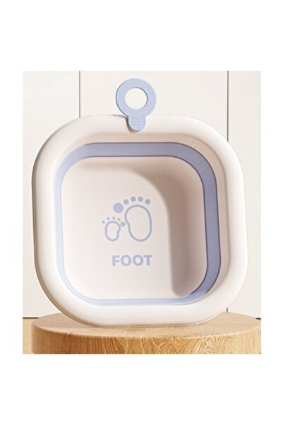 Avaleea Foldable Children's Bathtub, Baby Bathtub, Square Foot Model, Blue