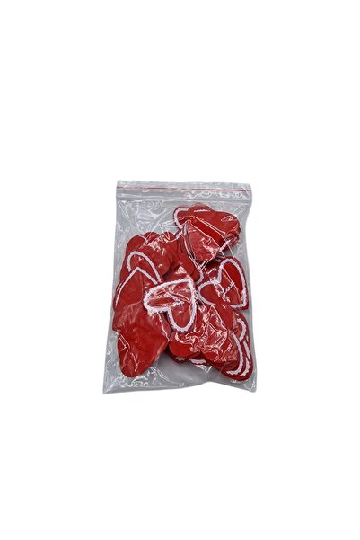 decotoys Ornament din lemn 50/set nasture inima