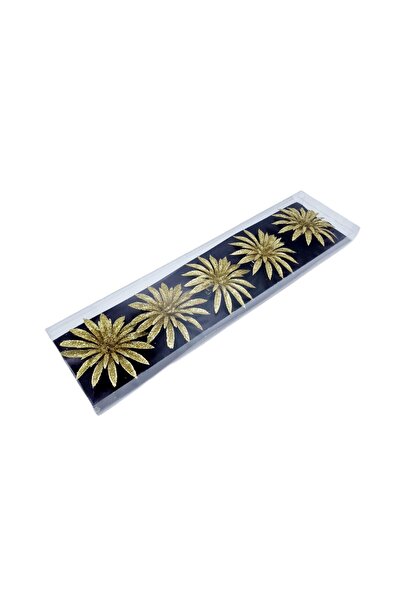 decotoys Crăciunițe din plastic 5/set aurii