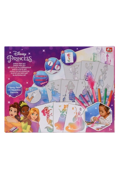 Create It Set carioci magice de suflat, reutilizabile, Disney Princess