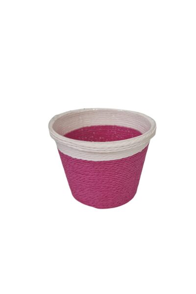 decotoys Cos plastic cu sfoara fuchsia M