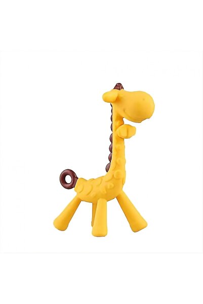 U-Grow Teething toy, giraffe, non-toxic silicone, yellow,