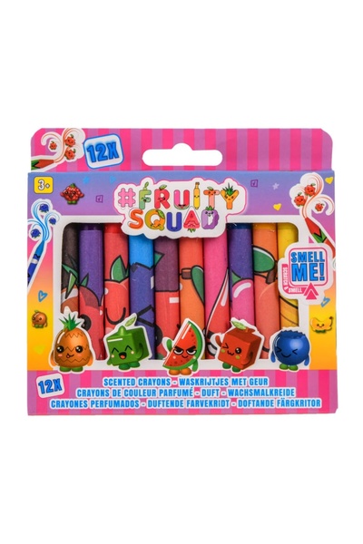 Create It Комплект ароматизирани восъчни пастели Fruit Squad, 12 броя