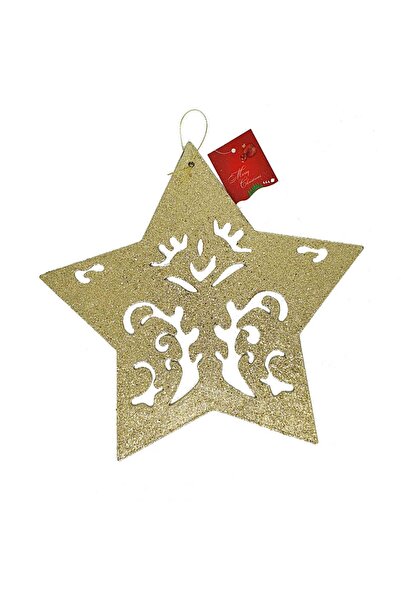 decotoys Decoratiune Craciun stea 6/set auriu