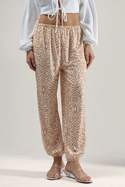 Hiccup Low-Rise zebra print jogging pants