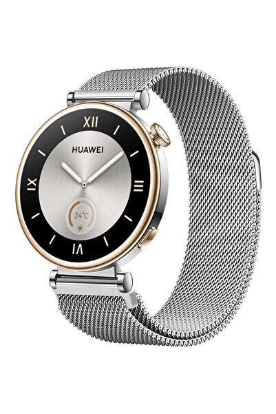 SilverCars Huawei Watch GT6 41mm / GT5 Pro 42mm / GT5 / GT4 41mm Uyumlu 18mm ...
